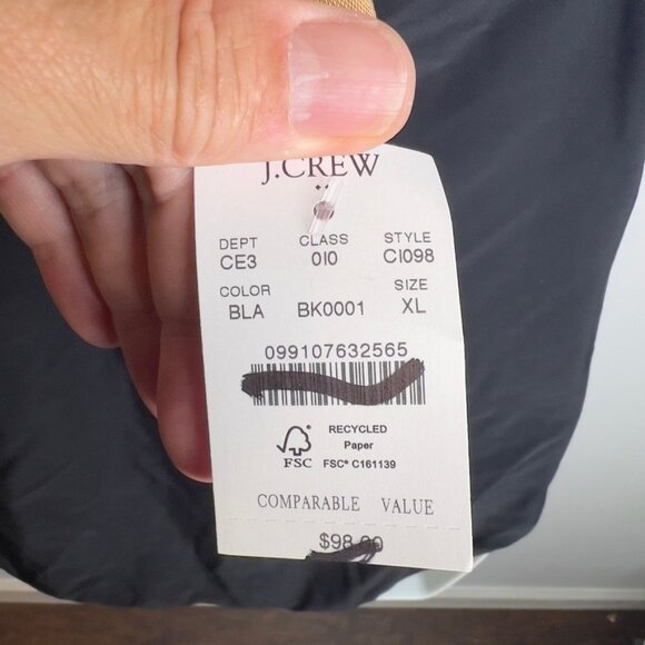 J.Crew $98 Ruched plunge one-piece swimsuit Black Size XL CI098 - Picture 6 of 8